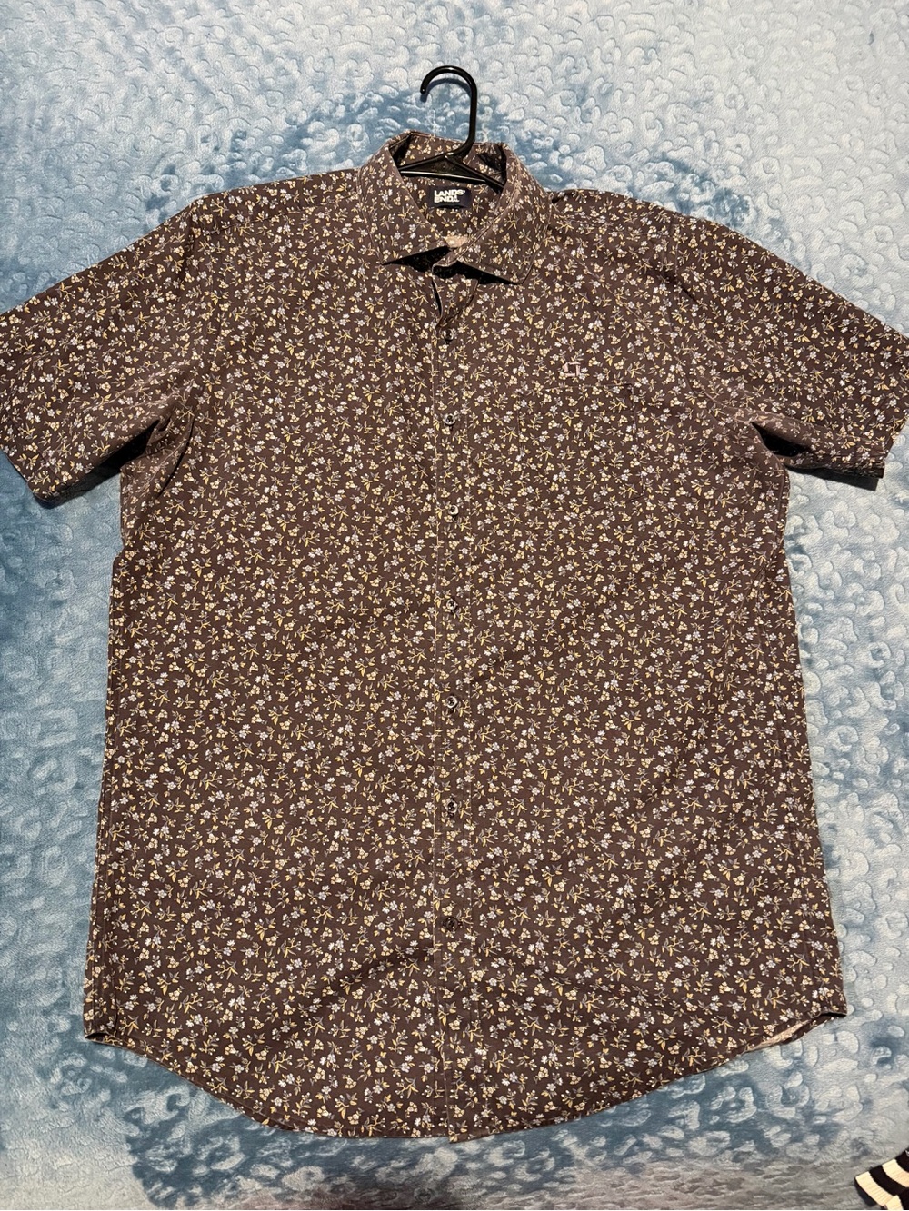 Chase Bank Lands End Short Sleeve Shirt